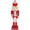 Northlight 14&#x22; Red and White Wooden Candy Cane King Christmas Nutcracker